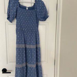 Old Navy Blue Midi Dress
